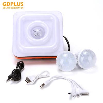 China Good quality of home 2018 new style mini solar light kits and camping light hot sale with radio for sale