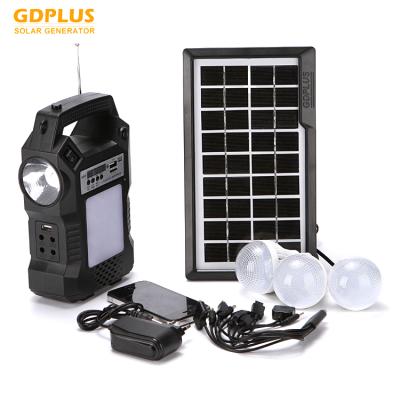 China Home portable solar light with FM radio direct factory good quality of solar light with FM radio for sale