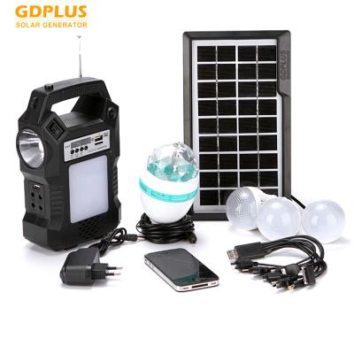 China GDPLUS Home Electric Rechargeable Lantern Light Lower Prices Portable Solar Power Solar System for sale