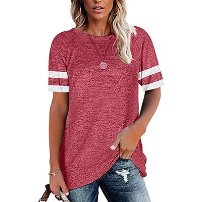 China Viable New Hot Selling Women's Round Neck Quilting Short Sleeve T-shirts Loose Plus Size Summer T-shirt For Women for sale