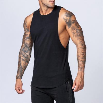 China Hot Sales Breathable Solid Color Men Sports Invest To Customize Sports Fitness Gym Tank Top for sale