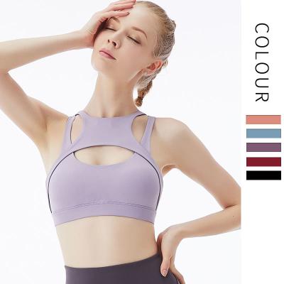 China New Style Sports Bra Ladies Simple Quick Dry Breathable Yoga Shockproof Women Fail Top for sale