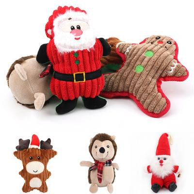 China Viable Hot Sale Dog Toys Christmas Autumn And Winter Plush Dog Toys Sounding Dog Chew Toy for sale