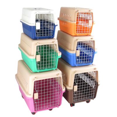 China Amazon Hot Sale Breathable Pet Cages Wholesale Custom Durable Cat Cage Portable Airline Dog Carriers Houses Pet Carrier Large For Travel for sale