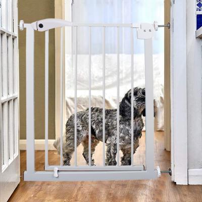 China OEM ODM Stair Corridor Door EN1930 Metal Pet Gate Extra Wide Stocked Pet Fence for sale