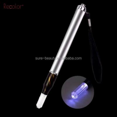 China 2018 3D Hot Permanent Makeup Pen Eyebrow Tattoo Microblading Manual Pen With LED Light for sale