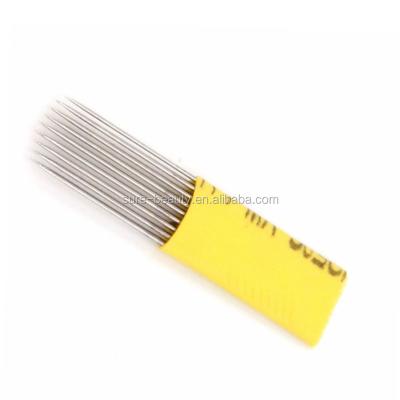 China U Shape Permanent Yellow Tattoo Needle Double Line Blades For Double Row Blades Eyebrow Lip Tattoo Supplies for sale