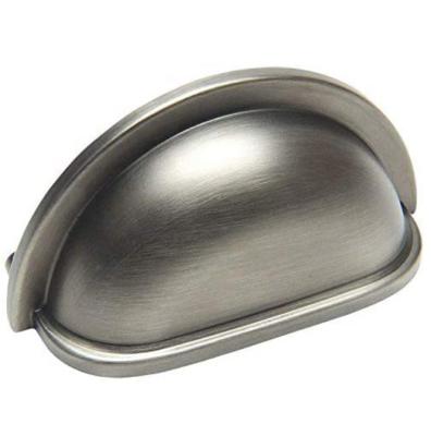 China CX774 Kitchen Contemporary Nickel Cup Drawer Bin Pull Cup Modern Cabinet Hardware Antique Pull Handle for sale