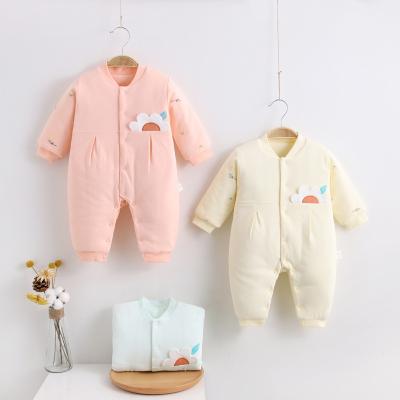 China Breathable baby cotton-padded clothes for autumn and winter newborn clothes for baby thickening cotton romper for sale