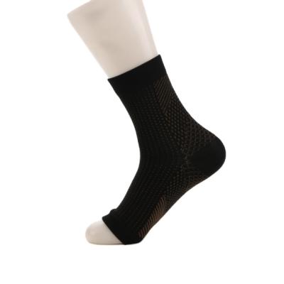 China Popular Custom High Compression Logo Plantar Fasciitis Foot Sleeves Compression Socks Brace for sale