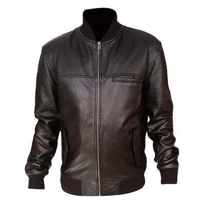 China High Quality Best Price Mens Stand Collar Faux Leather Zipper Motorcycle PU Casual Bomber Jackets Waterproof for sale