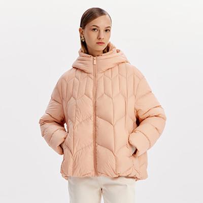 China OEM Manufacturer Duck Goose Padded Warm Coats Sustainable Women Winter Clothes Outdoor Windproof Down Jacket for sale