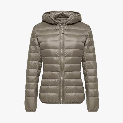 China OEM Manufacturer Waterproof Puffer Jacket Down Padded Quilted Warm Women Winter Slim Fit Down Coat for sale