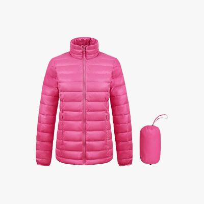 China Best Quality And Low Price New Waterproof Fashion Plus Size Reversible Short Packable Padded Down Coat With Hood for sale