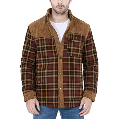 China Wholesale Customized Viable High Quality Wholesale Print Embroidery Logo Men Plus Size Plaid Flannel Shirt for sale