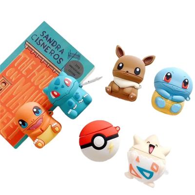 China 3D Cartoon Anime Cartoon Soft Silicone Earphone Wireless Case For Airpods 1 2 Earphone Accessories Charging Box Cover Device for sale