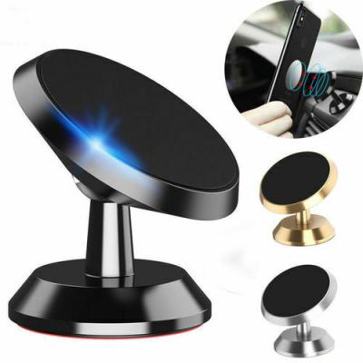 China Universal Magnetic Magnetic Car Phone Holder 360 Degree Rotating Aluminum Alloy Car Bracket Mobile Phone Holder For IPhone GPS for sale