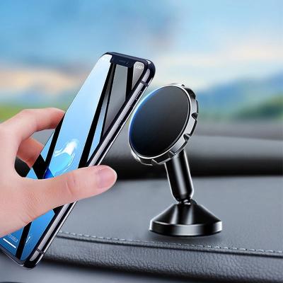 China Universal Adjustable Car Phone Holder Magnetic Magnet Phone Mount For iPhone Samsung In Car Mobile Cell Phone Holder Stand 360 Rotation for sale