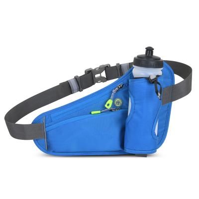 China Ourdoor Sports Outdoor Sports Belt Waist Bag with Water Bottle Holder and Zipper Phone Fanny Pack Pouch for sale