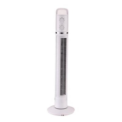 China Hotel New Design ABS Material Copper Motor 40W Electric 32 Inch Floor Stand Oscillating Tower Bladeless Cooling Fan for sale