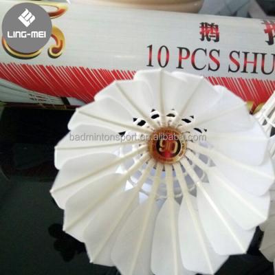 China Good Quality International Tournament Badminton Shuttlecock With Grade 1 Goose Feather And Natural Cork Head For International Tournament for sale