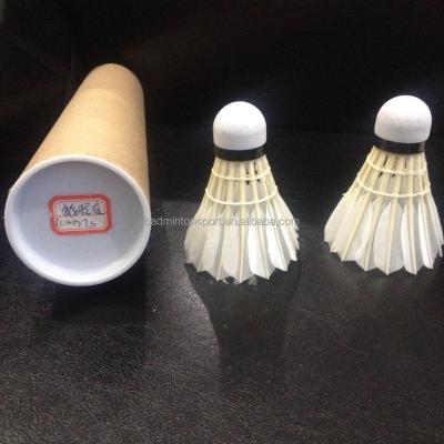 China Sandwich cork OEM production for yy AS20 (Anhui Lingmei AH-25) quality goose feather badminton shuttlecock for sale