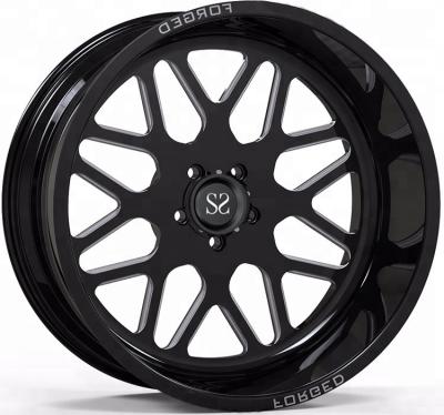 China SPE010 China SS Manufacturer 20 Inch 4x4 Forged Alloy Wheels , Black Alloy Rims for sale