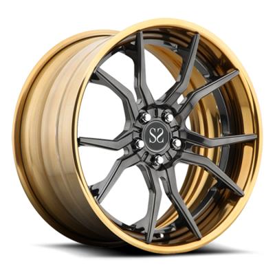 China Aluminum Silver Car Alloy Wheels 17-22 Inch Forged Aftermarket Wheels Aluminum Rims for sale