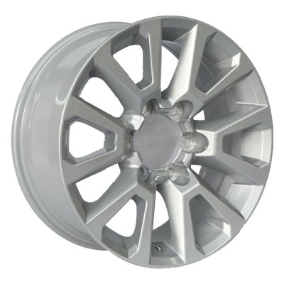 China 2021 New Arrival SA6123 18 17 20 Inch Hyper Silver Concave Die Offroad Hub Casting Wheels For Land Cruiser for sale