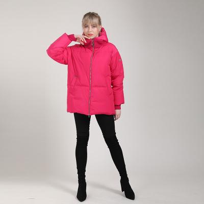 China Wholesale High Quality Windproof Low Price Ladies Winter Women Cotton Padded Short Coat for sale