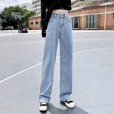 China Breathable Y2K Street Hip Hop Pants Oversized Straight Jeans High Waist Jeans for sale