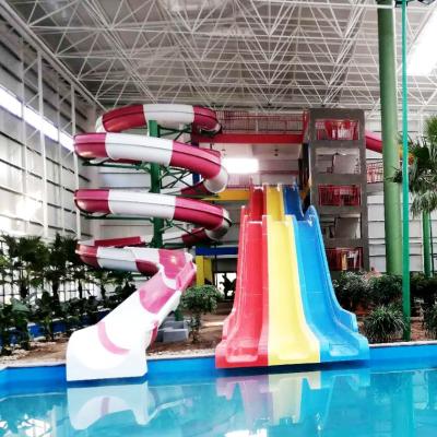 Cina Disegno elegante robusto Indoor Spiral Water Slide Rainbow Water Slide Fibra di vetro in vendita