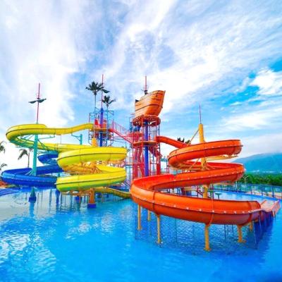 China Exciting Outdoor Water Play Areas With Water Slides Cannons OEM Service for sale