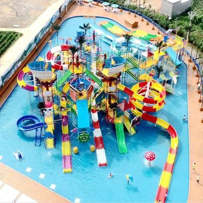 China OEM Service Colorful Outdoor Water Play Park Equipment For Adult Children for sale