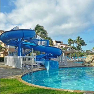 China Straight Shape Hotel Pool Slide For 1-2 Person In Ground Installation for sale