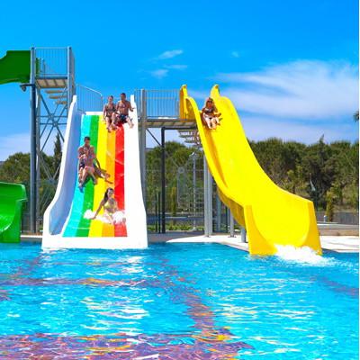 China Sturdy  Fiberglass Big Pool Slides Residential Pool Slides Eco Friendly for sale