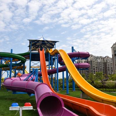 China Safety Fiberglass Body Sliding Water Park For Kids Water Park High Durability for sale