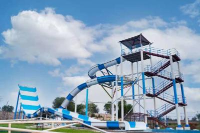 China Grote capaciteit boemerang zwembad glijbaan waterpark water glijbaan voor 2-3 personen Te koop