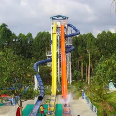 China Customized High Speed Water Slide Free Fall Slide For Park Exciting for sale