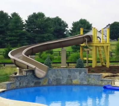 Chine Facile d'assemblage courbe enfants toboggan à l'eau divertissement en extérieur intérieur pour 4 enfants couleurs vives à vendre