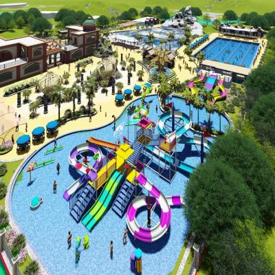 China Small Aqua Park Design With Wave Pools And Lazy Rivers Essential Elements for sale