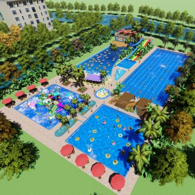 China Water Conservation Small Water Park Designs Outdoor For Children And Adults for sale