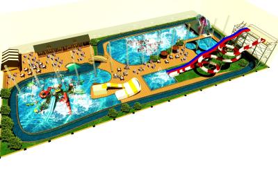 China Custom Water Park Design For All Ages 500 People Capacity Maintenance Friendly Solution for sale