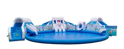 China Giant Inflatable Water Slide Bounce House Funny Inflatable Snookball Table zu verkaufen