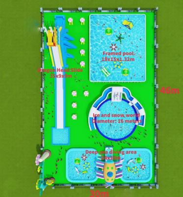 China Customizable INFLATABLE WATER PARK for Your Water Park Business Te koop