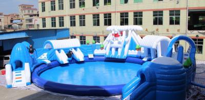 China Giant Inflatable Water Slide , Large PVC Material Inflatable Slide Wild Rapids zu verkaufen