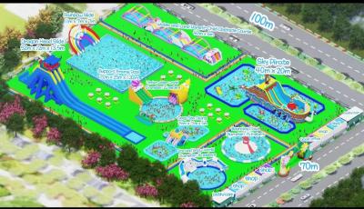 China Customizable INFLATABLE WATER PARK for Your Water Park Business Te koop