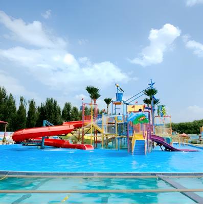 China Customized Outdoor Water Playground Fiberglass With Steel Reinforcement For Hotel Entertainment for sale