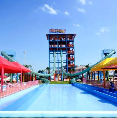 China Splash Pool Aqua Park Glijbaan Ultieme water ervaring voor 12 jaar en ouder Te koop