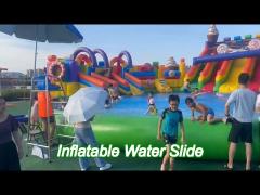 large inflatable water slide with pool  adult water slide bounce house inflatable slide